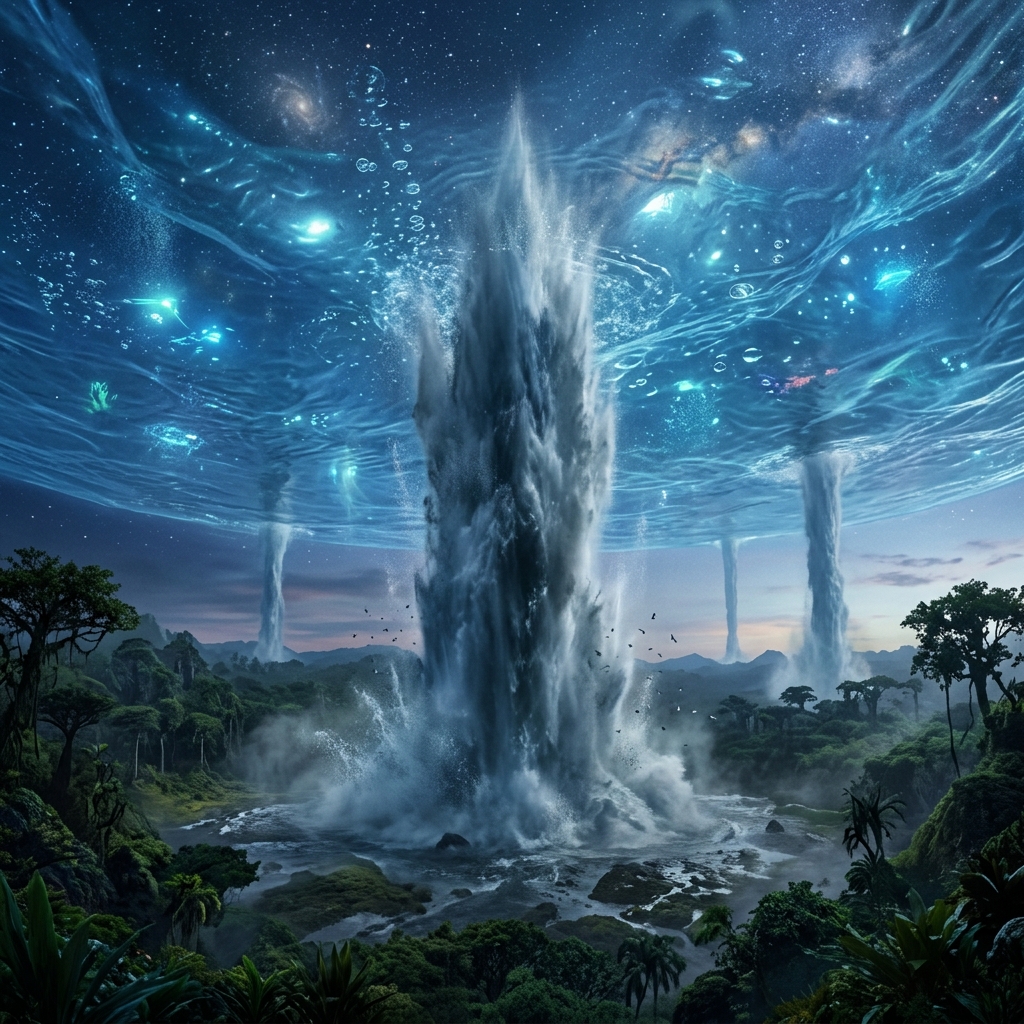 U101 - 地表から噴出する巨大水柱